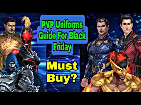 Top PVP Uniforms Guide For Black Friday 2021 And Timeline Battle Uniforms Tips - Marvel Future Fight