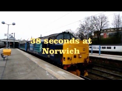 DRS class 37 s depart Norwich