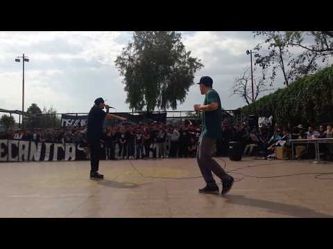 Racek y cristofebril  en el liceo Vicente Pérez Rosales