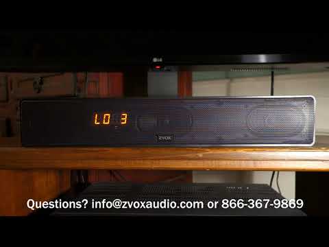ZVOX AV157 Voice Clarity Settings