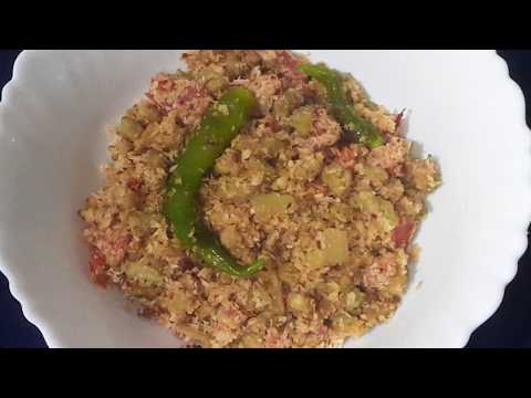 Bitter Gourd Coconut Stir Fry / Veg Recipes / Bitter gourd recipes / Dinner recipes - E: 456