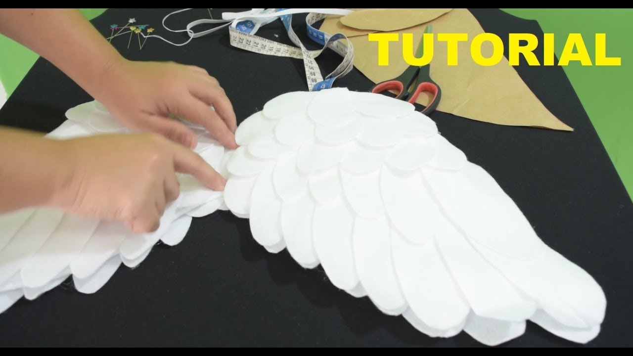 Watch Now Tutorial Asas de Anjo em Feltro passo a passo com moldes Tutorial Asas de Anjo em Feltro passo a passo com moldes