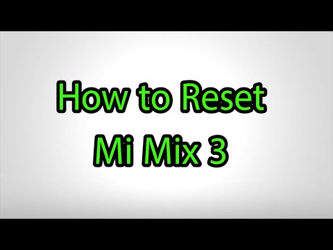 How to Hard Reset Mi Mix 3 - Pattern Unlock