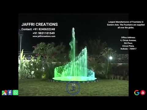 Frp rgb led lighting dome fountain