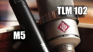 Video thumbnail for Neumann TLM102 vs Rode M5 (acoustic guitar) (pt.1) by Crash Course Recording