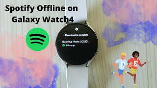 Download playlist in Spotify on Galaxy Watch 4 | Running without your bulky phone