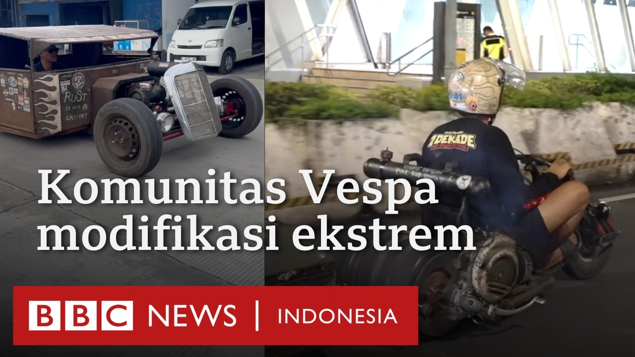 Mendulang rupiah dari modifikasi Vespa ekstrem: Dari peti mati hingga tronton - BBC News Indonesia
