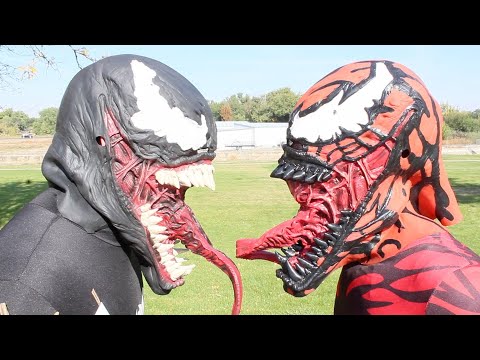 Venom vs Carnage In Real Life Superhero Battle!