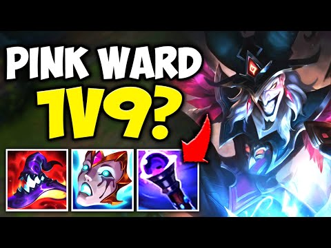 CAN PINK WARD 1V9 WITH SHACO?! - Attempting to carry a team of inters
