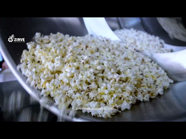 zirve extrusion | خط إنتاج الفشار الصناعي C250 - آلة فشار أوتوماتيكية بالكامل وخالية من الزيت