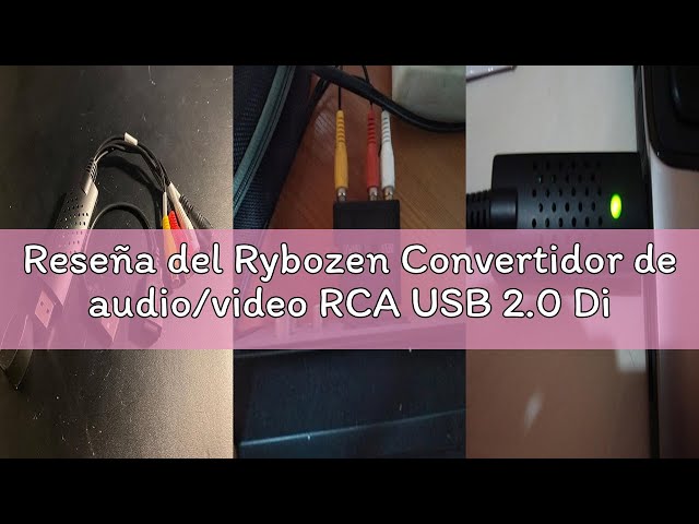 Vídeo relacionado con PKOUVOO Convertidor de Audio/Video RCA USB 2.0 Digitalice y edite Video Desde Cualquier Fuente analógica Incluyendo VCR DVD VCR
