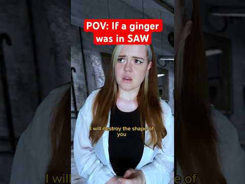 Jigsaw trapped the wrong ginger 👩🏻‍🦰 #skit #saw #comedy #parody #sketch #ginger