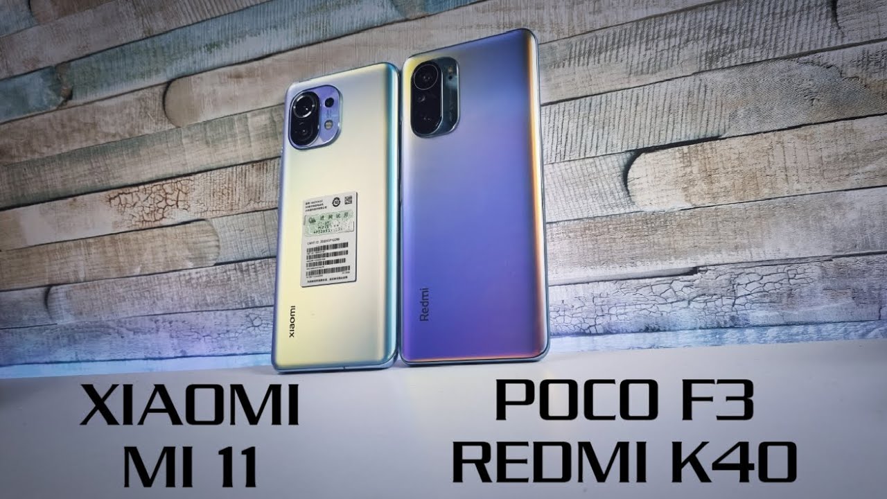 Poco F3/Redmi K40 vs Xiaomi Mi 11 Camera comparison/Screen/Size/Sound Speakers/Design/Review updates