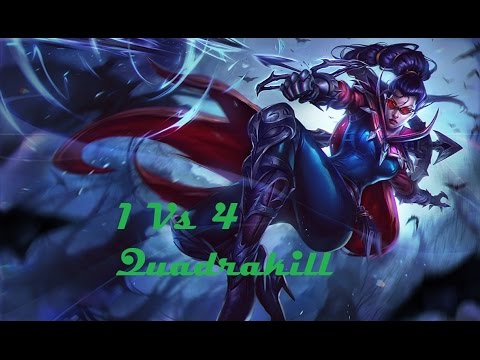 Vayne 1v4 Quadrakill.
