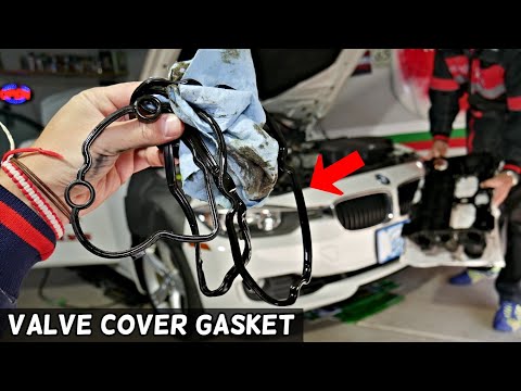 BMW VALVE COVER GASKET REPLACEMENT BMW F30 F31 F34, OIL LEAK FIX BMW 320i 328i