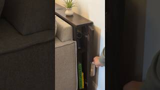 Custom behind the couch console table #diy #process #reels