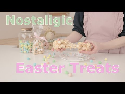 Easy Ewwy Gooey Easter Treats - the ultimate Rice Krispie Square, Rice Crispy Squares No bake Treat