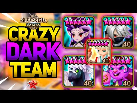 Almost Full DARK Team in Summoners War