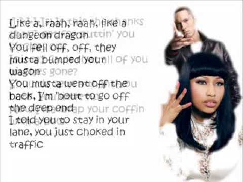 Nicki Minaj ft. Eminem - Roman's Revenge (Dungeon Dragon) Lyrics