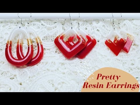 Resin earrings tutorial