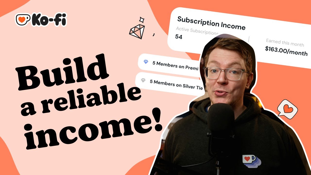 Build a reliable, monthly income today with Ko-fi Memberships! Fast, fun, simple & easy!
