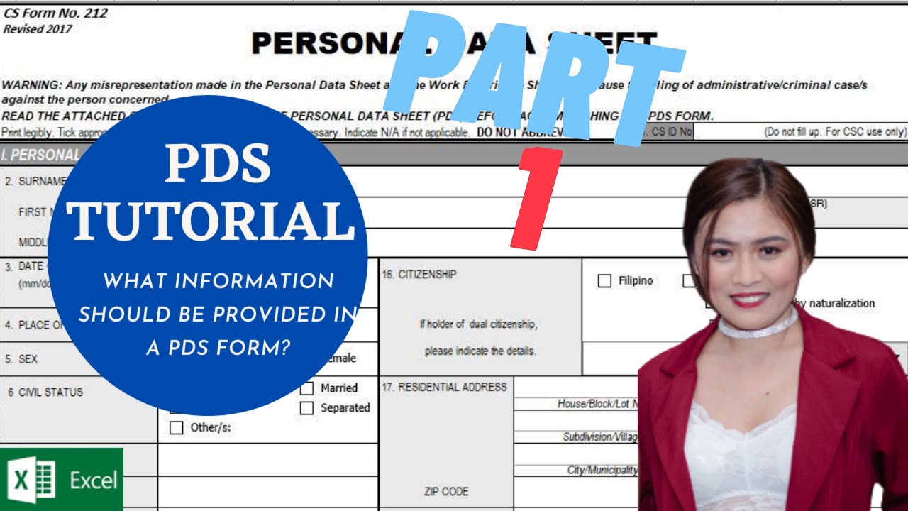 GUIDE TO FILLING OUT THE PERSONAL DATA SHEET PART 1 |CS FORM NO.212 (REVISED 2017) |VLOG15 #PDSFORM