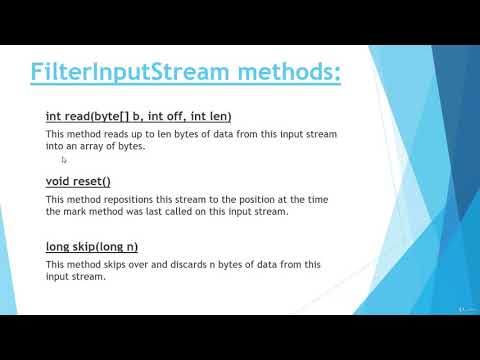 72 Filterinputstream Class