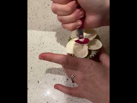 How to Pipe a Buttercream Orchid