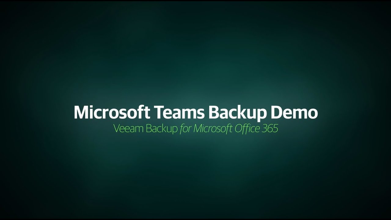 Microsoft Teams Yedekleme Demosu video