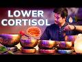 CALMING CORTISOL DETOX 💧 This Ancient Sound Will Calm You in Minutes | 3 Hours Tibetan Singing Bowls