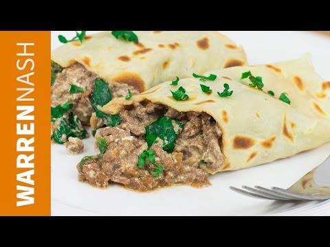 Beef, Spinach & Ricotta Pancake Recipe - Savoury...