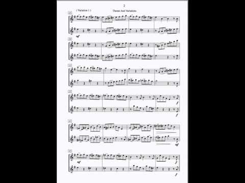 Saxohone Duet - Theme and Variations