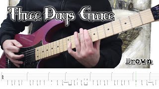 Three Days Grace - Drown (Guitar Cover + TABS)