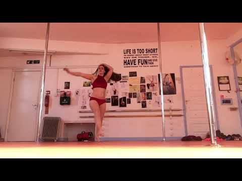 'Freedom of Falling' pole dance routine