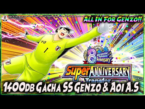 1400 GACHA ALL IN SUPERSTAR GENZO EVO II & CARI AOI MITOS 🔥 CAPTAIN TSUBASA DREAM TEAM