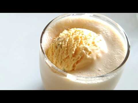 Easy caramel shake with ice cream
