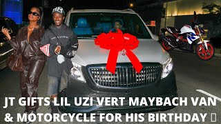 JT BUYS LIL UZI VERT A BRAND NEW MAYBACH VAN AND BMW MOTORCYCLE FOR HIS 27TH BIRTHDAY!