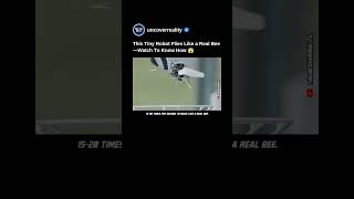 Shocking: This Tiny Robot Flies Like A Real Bee. Watch To Know How 😱 #robot #engineering #shorts
