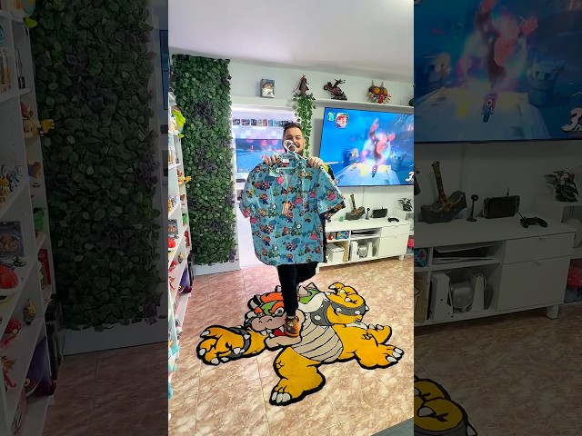 Vídeo relacionado con Nintendo Super Mario Running Retro Stripe T-Shirt Camiseta, Azul Marino Jaspeado, L para Hombre