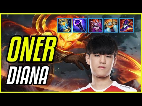 ONER - DIANA vs RUMBLE JUNGLE - KR CHALLENGER - PATCH 11.10