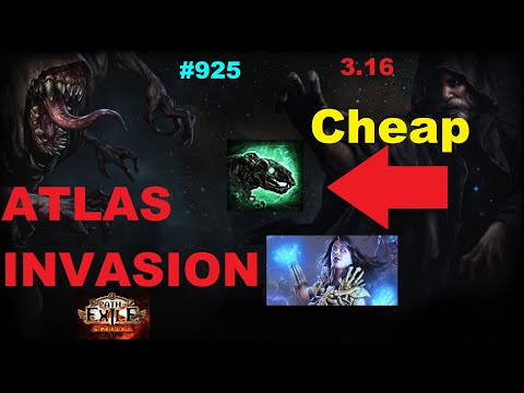 [POE] SWAPPED TO CARRION GOLEM NECROMANCER IN ATLAS INVASION 3.16 SCOURGE LEAGUE - 925