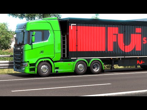 ETS 2 - New Generation Scania Transporting Olive Oil from Florence to Milan Part 2