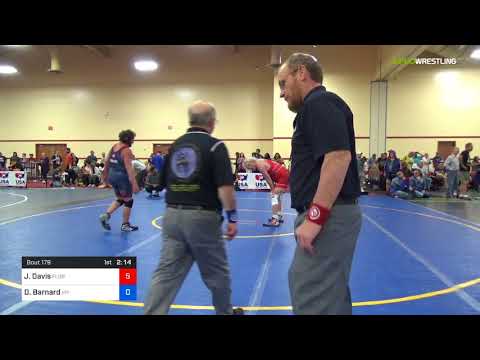 2018 Marine Corps US Open/Masters E Greco Roman 88 RR Rnd 4 - Jeff Davis (Flor) Vs. Dean Barnard (