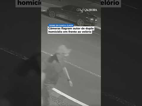 Câmeras flagram autor de duplo homicídio em frente ao velório