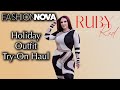Winter 2024 Holiday Outfit Try On Haul From ​⁠ Fashionnovacurve ​⁠ FashionNova Ruby Red