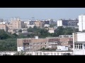 Вид на Москву из окна многоэтажки. 