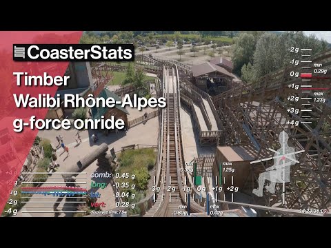Timber g-force onride - Walibi Rhône-Alpes [4K 60FPS]