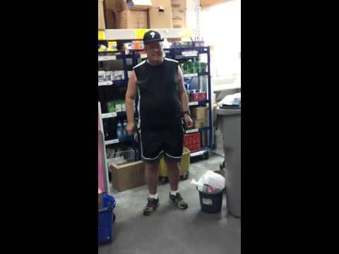 Steven Cox doing pushup