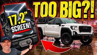 AUCAR 17.2” Tesla-Style Screen Installed! BIG Upgrade for GMC Sierra & Silverado