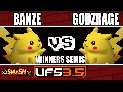 UFSmash 3.5 - N64 - DASH|Banze (Pikachu) VS FDP|Godzrage (Pikachu) - Winners Semi-Final